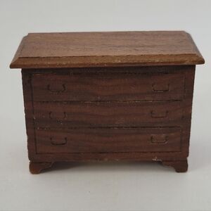 Miniature Wooden Chest of Drawers
